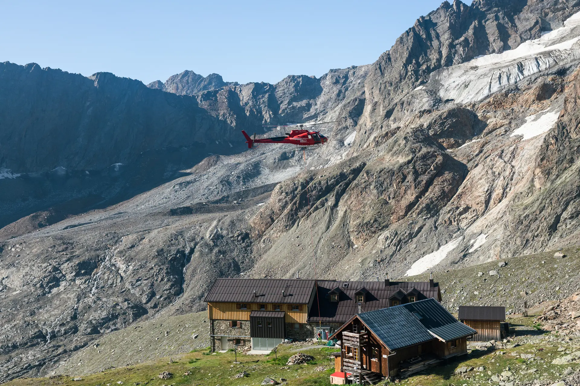 Anflug Heli | © TVB-Pitztal-Severein-Wegener