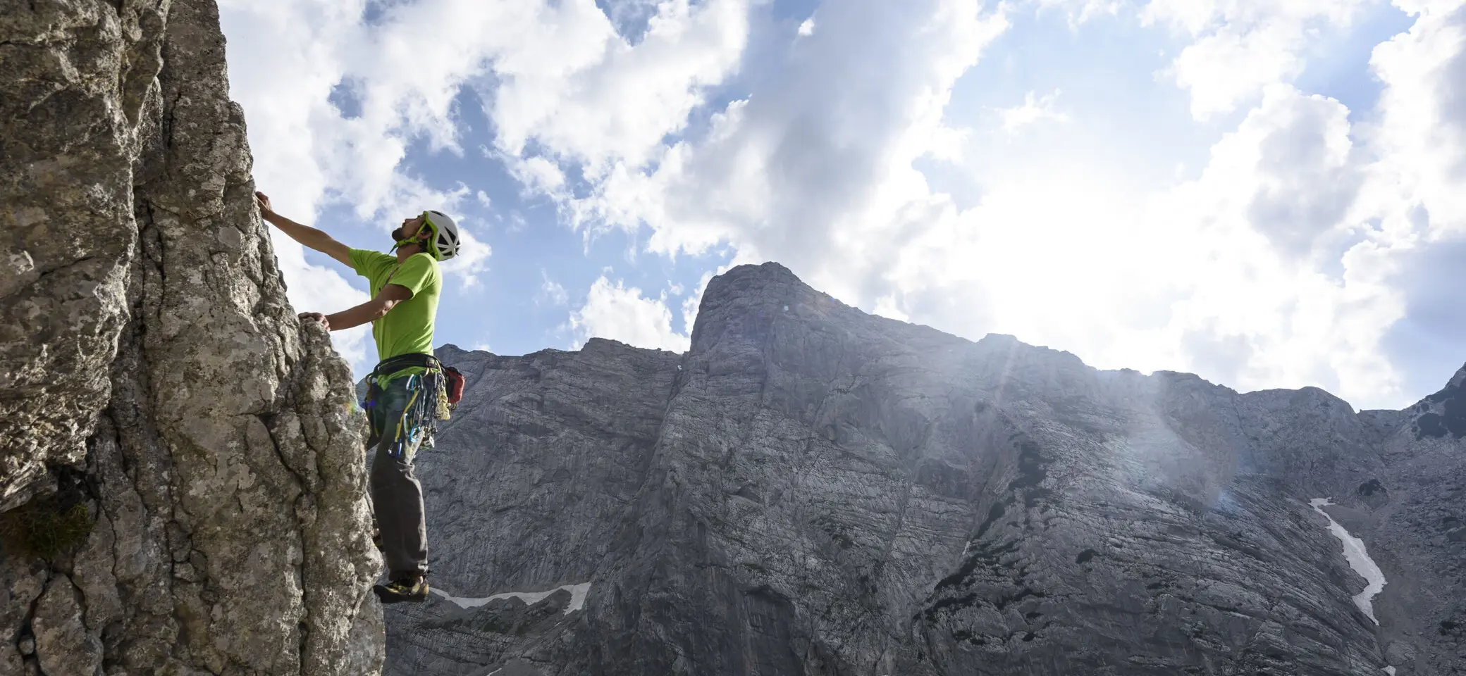 Outdoor-Klettern am Fels | © DAV/Wolfgang Ehn